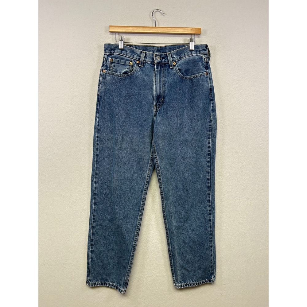 Levi's 550 Relaxed Fit‎ Vintage Aesthetic Mens W33 L30 Blue Tapered Leg Jeans